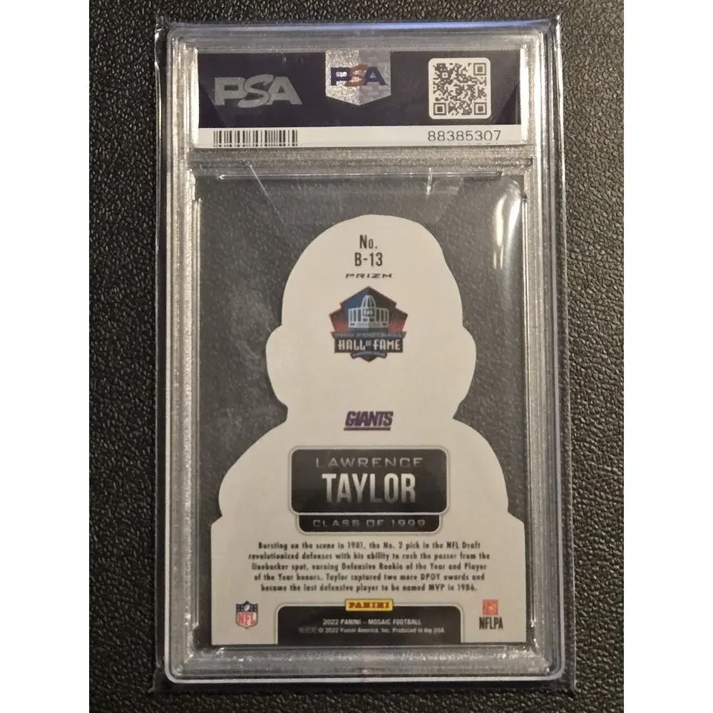 2022 Panini Mosaic #B-13 Lawrence Taylor Busted PSA 9 - Picture 2 of 2